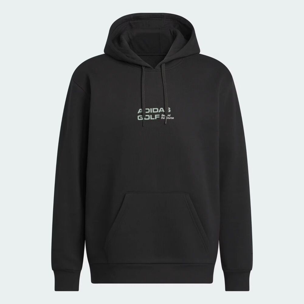 adidas Golf Men’s Hoodie Large Black Pullover Performance Logo New MSRP 85$
